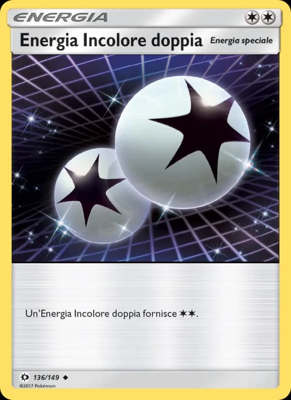 Energia Incolore doppia card in Italian