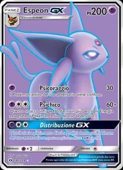 Espeon GX card in Italian