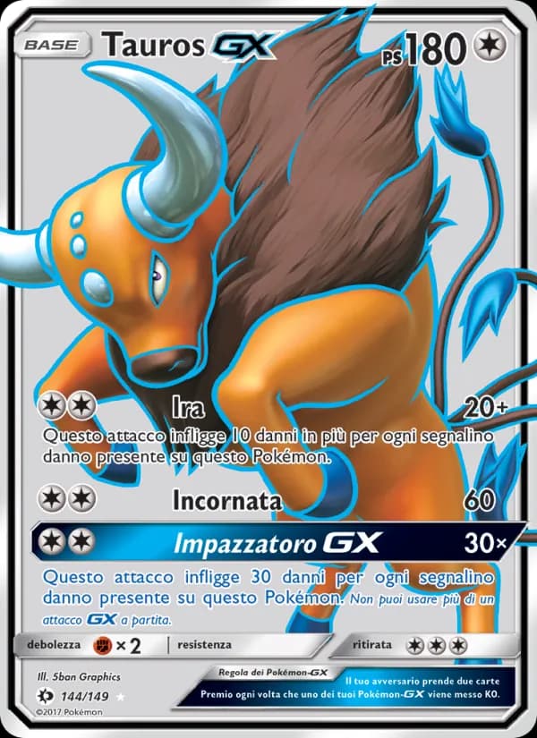 Tauros GX card in Italian