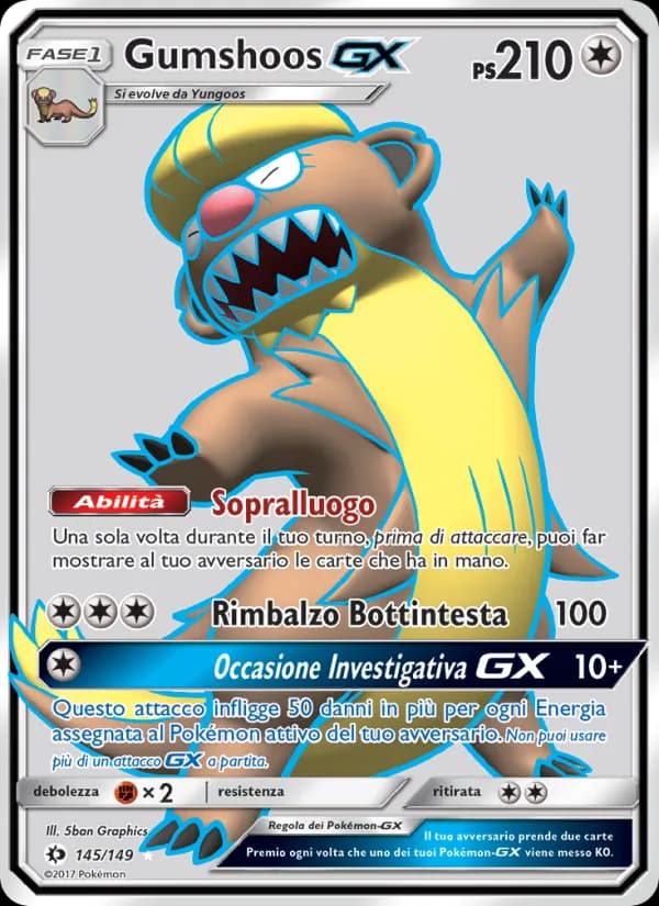 Gumshoos GX card in Italian