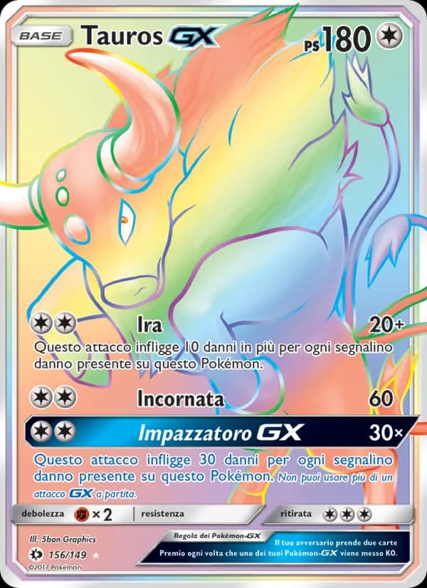 Tauros GX card in Italian