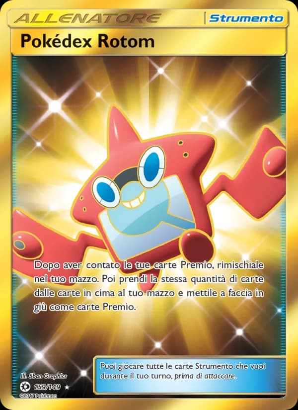 Pokédex Rotom card in Italian