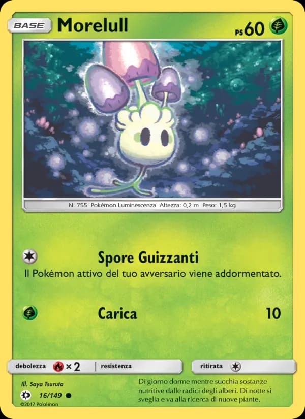 Morelull card in Italian