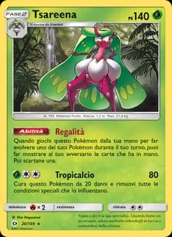 Tsareena card in Italian