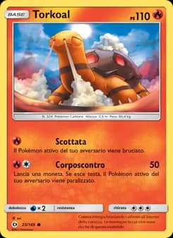 Torkoal card in Italian