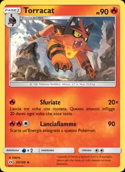 Torracat card in Italian