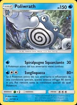 Poliwrath card in Italian