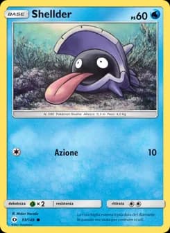 Shellder card in Italian