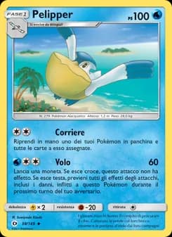 Pelipper card in Italian