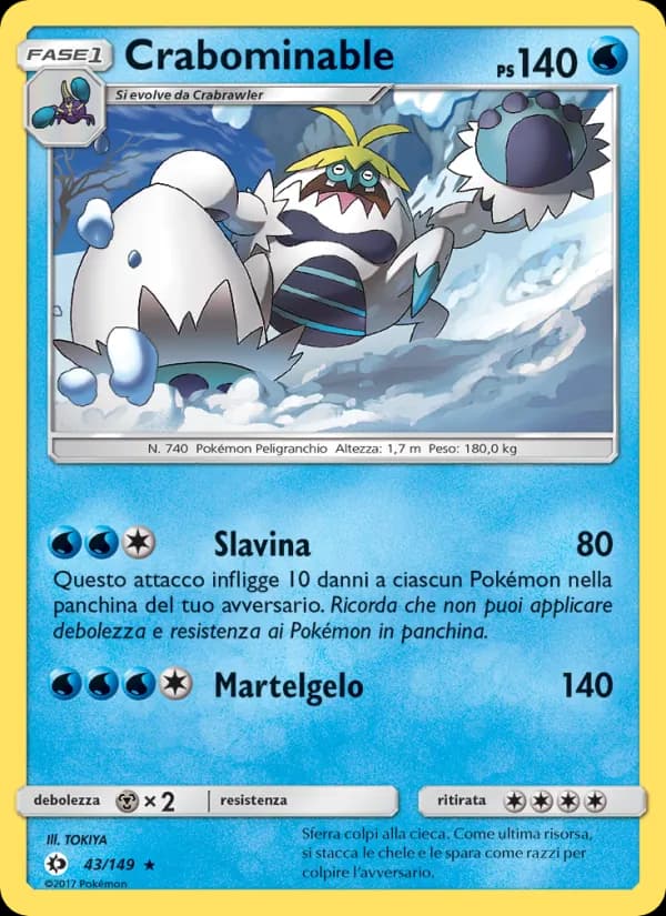 Crabominable card in Italian