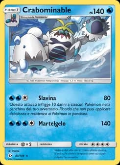Crabominable card in Italian