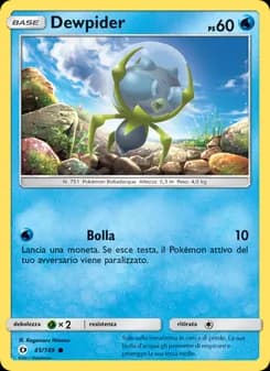 Dewpider card in Italian