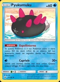Pyukumuku card in Italian