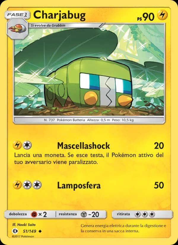 Charjabug card in Italian