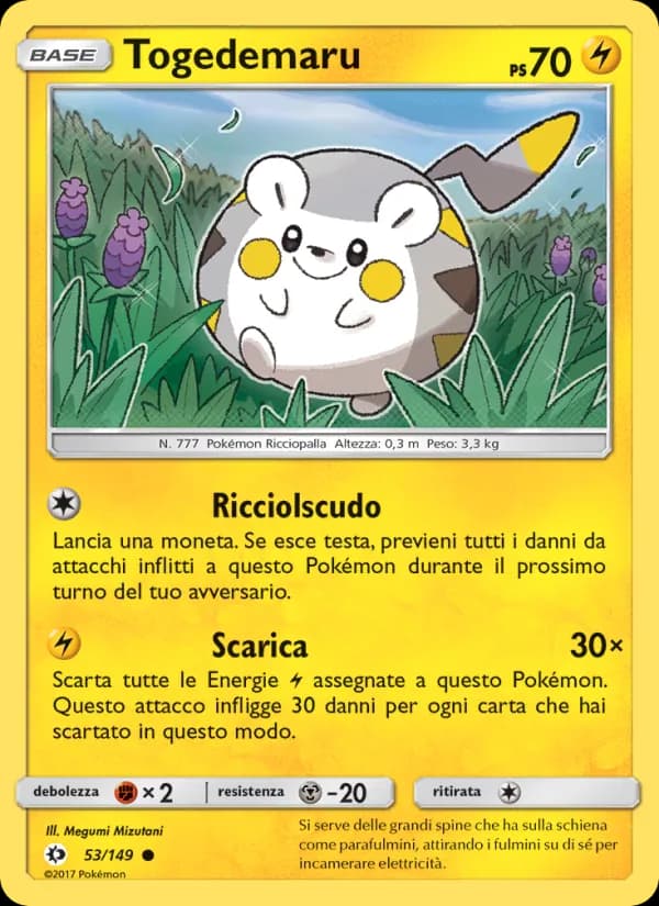 Togedemaru card in Italian