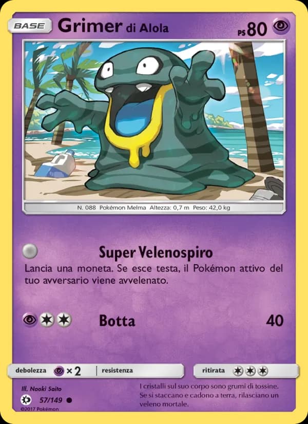 Grimer di Alola card in Italian