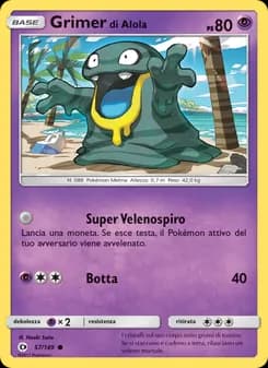 Grimer di Alola card in Italian