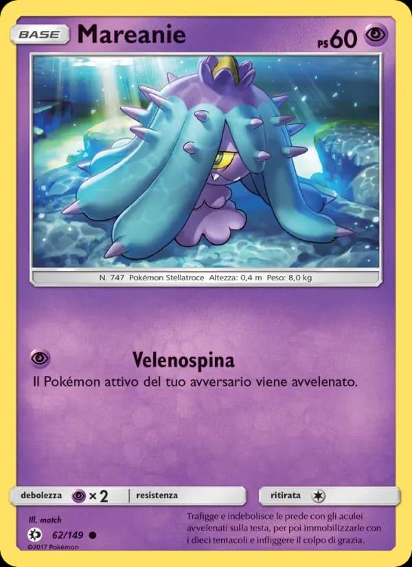 Mareanie card in Italian