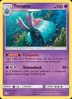 Toxapex card in Italian