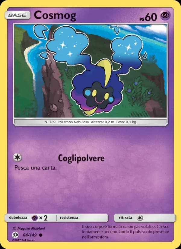 Cosmog card in Italian