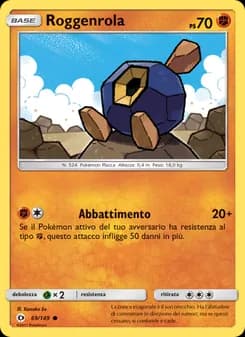 Roggenrola card in Italian