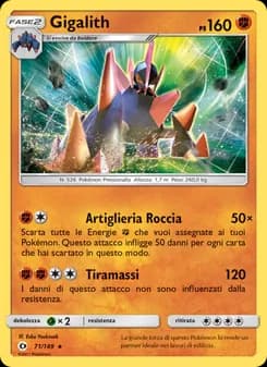 Gigalith card in Italian