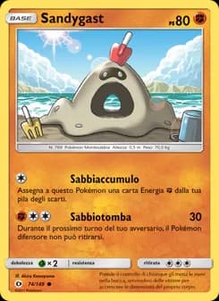 Sandygast card in Italian