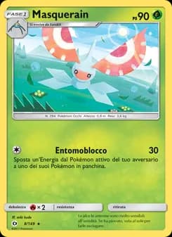 Masquerain card in Italian
