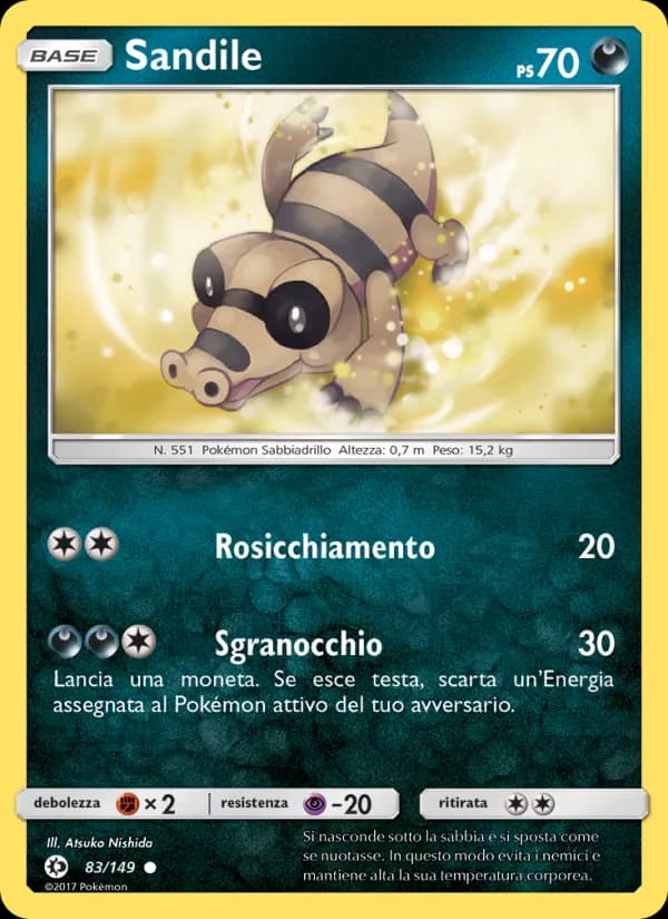 Sandile card in Italian