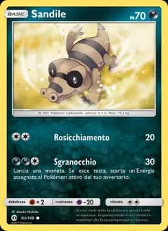 Sandile card in Italian