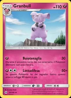 Granbull card in Italian