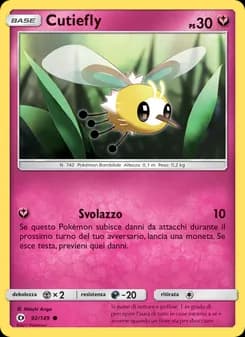 Cutiefly card in Italian