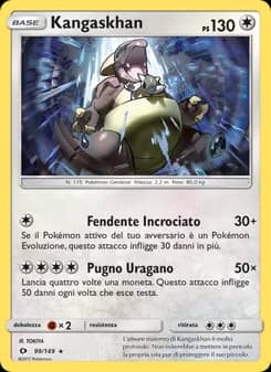 Kangaskhan card in Italian