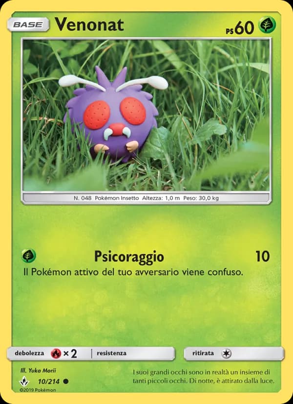Venonat card in Italian