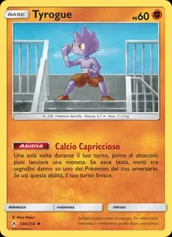 Tyrogue card in Italian