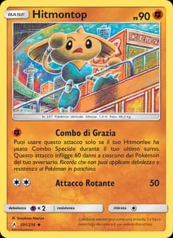 Hitmontop card in Italian