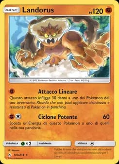 Landorus card in Italian