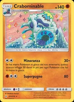 Crabominable card in Italian