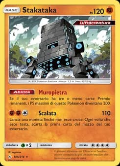 Stakataka card in Italian