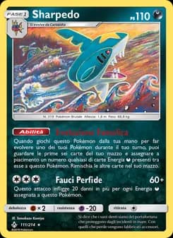 Sharpedo card in Italian
