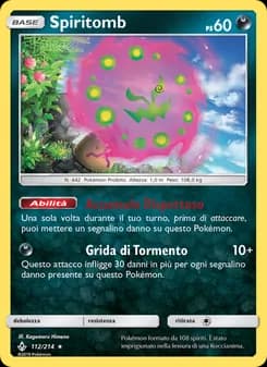 Spiritomb card in Italian
