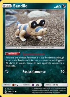 Sandile card in Italian
