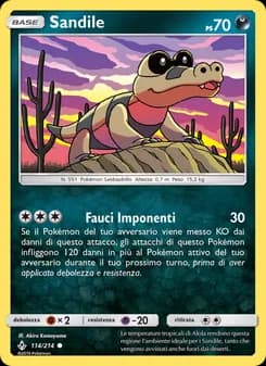 Sandile card in Italian