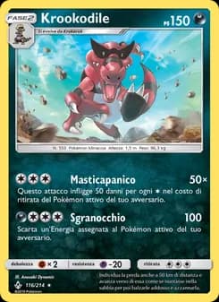 Krookodile card in Italian