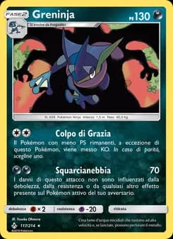 Greninja card in Italian