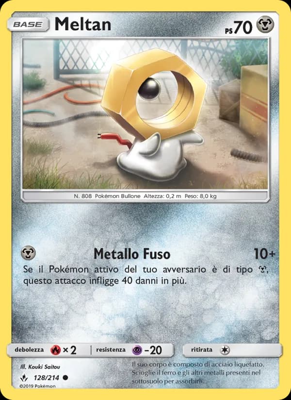 Meltan card in Italian