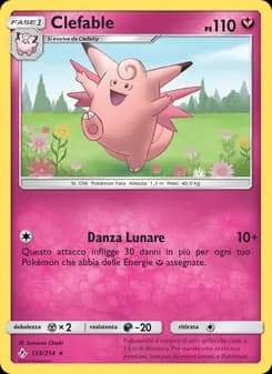 Clefable card in Italian
