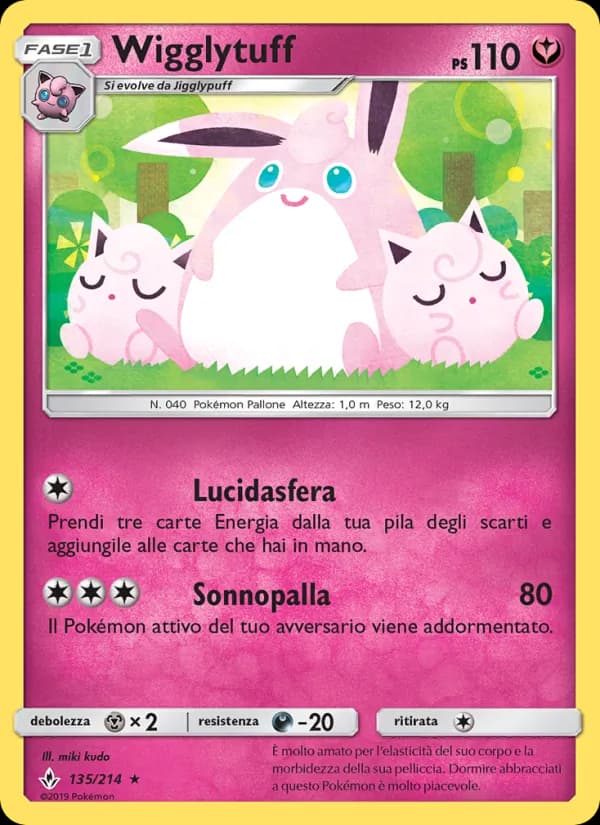 Wigglytuff card in Italian