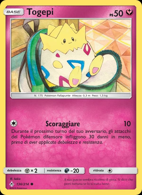 Togepi card in Italian