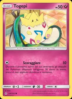 Togepi card in Italian